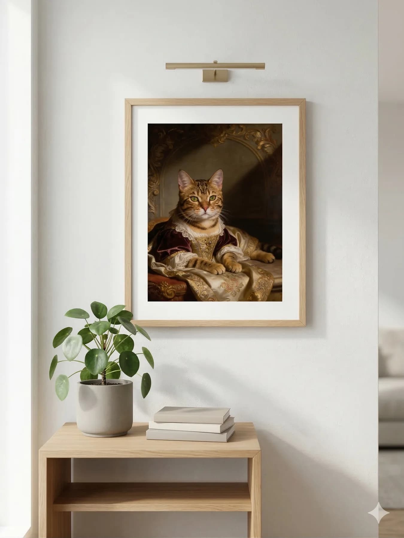 White cat portrait
